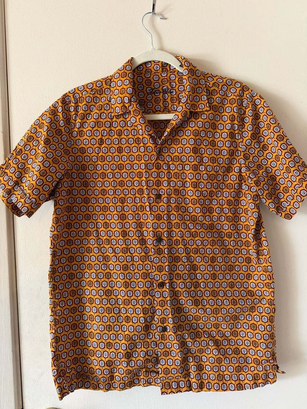 Tasso Elba Men's Short Sleeve Patterned Shirt